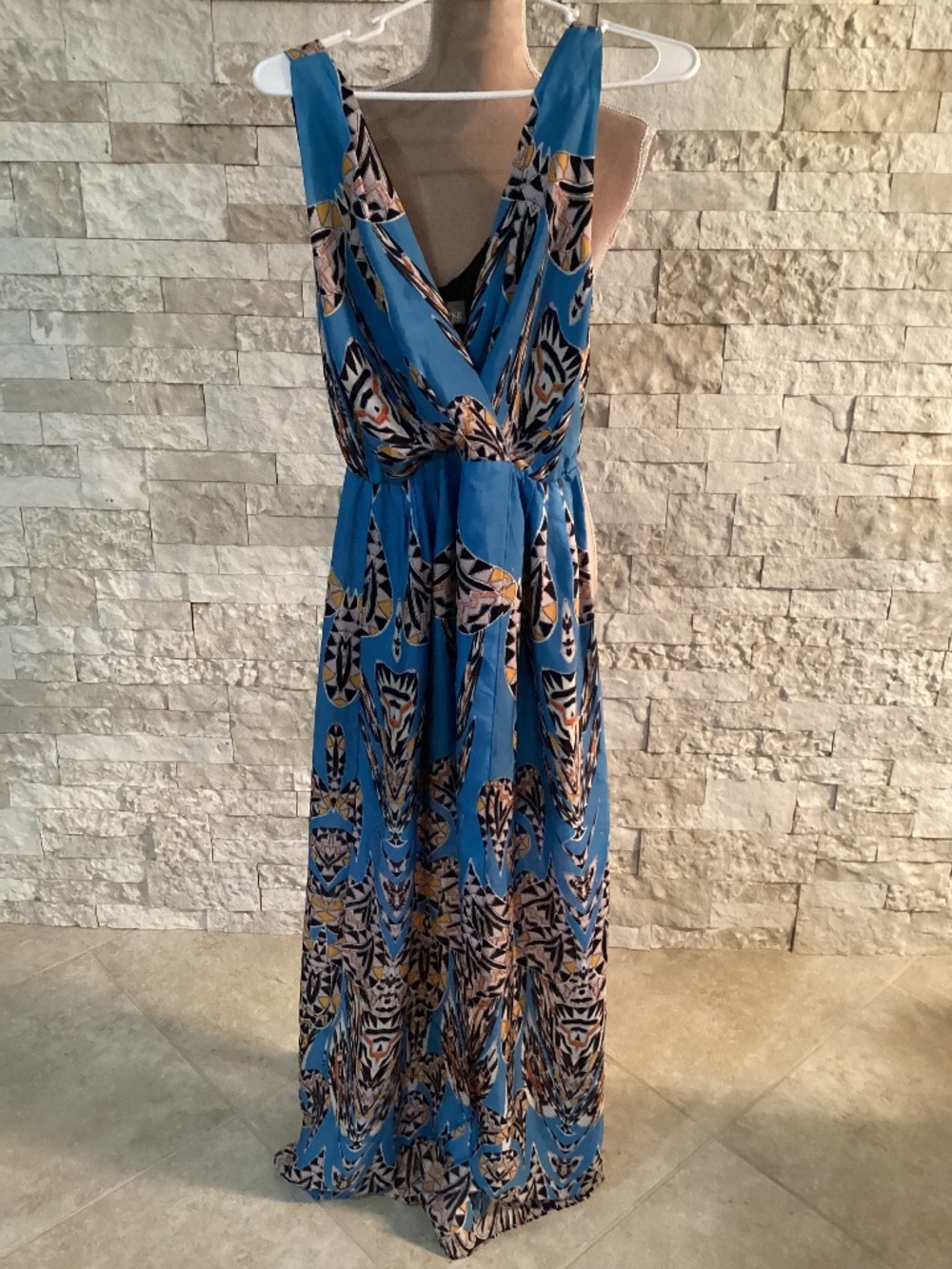 Myne by Ashley Ann 100% silk maxi dress